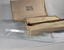 Vintage NOS Clear Glass Bevels 2" x 12"   Lot of 30   20 Sealed / 10 Loose