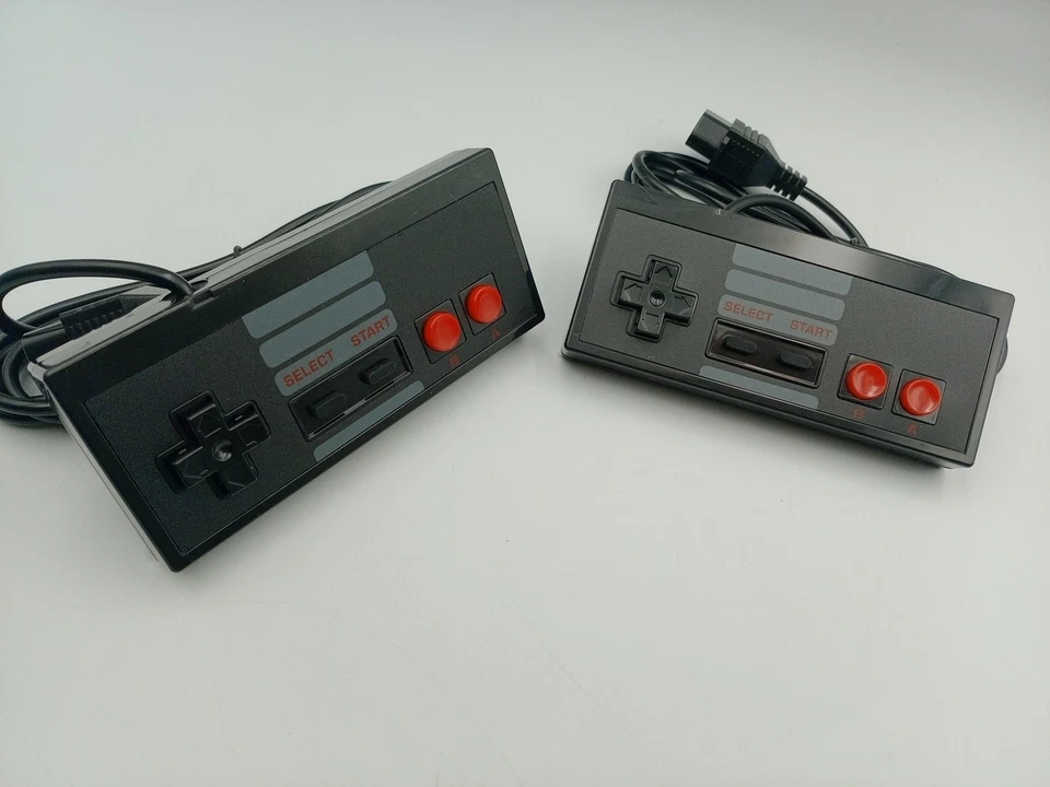 Official NES 2 X Controllers Replacement for Nintendo Console Black 2 Pack - Image 2 of 4