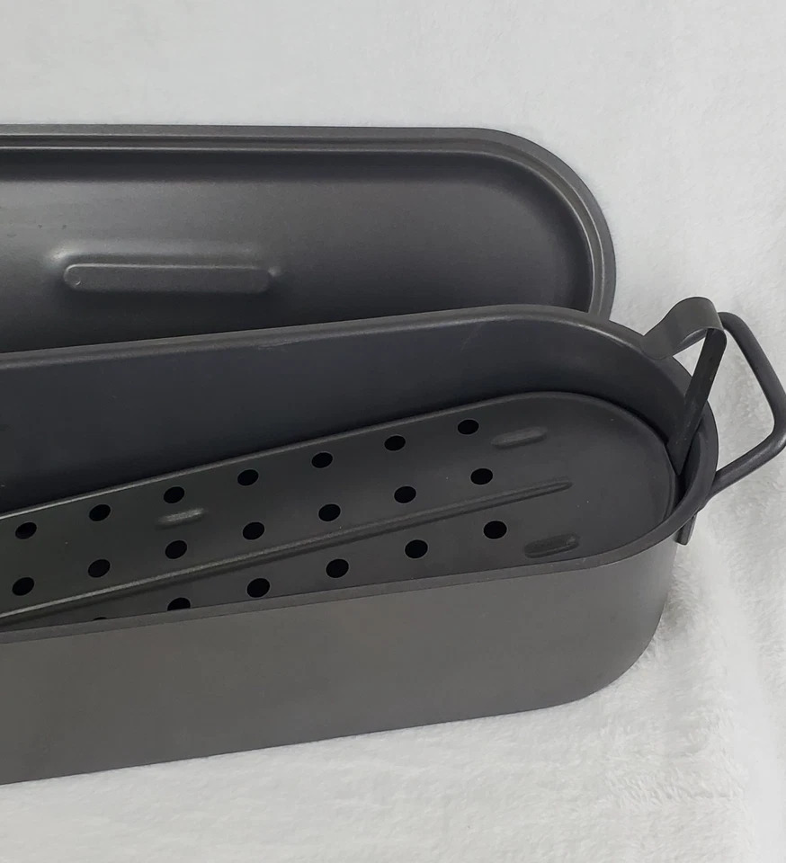 Fish Corn Carrot or Asparagus Poacher Pan 3 Pieces 17 inch - Image 3 of 4