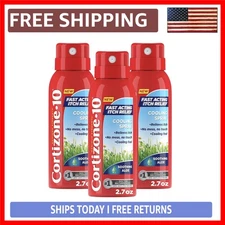Cortizone-10 Maximum Strength Aloe Itch Relief Spray - 1% Hydrocortisone 3-Pack