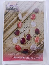 Annie's Simply Beads - Kit-of-the Month Club Berries  Cream Gems -Jewelry- NEW