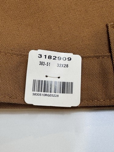 Carhartt Mens Brown Canvas Work Pants Dungree Fit Size 32x28. 957 - Picture 2 of 8