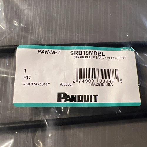 Panduit Cable Strain Relief Bar SRB19MDBL