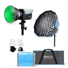 Nanlite FC120C RGB LED Spotlight with Rapid 60 FM Mount Softbox Bundle
