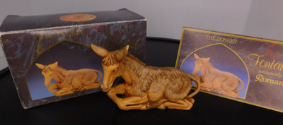 Fontanini Heirloom Nativity 5'' Scale THE DONKEY #52533 W/Box & Story Card --- B
