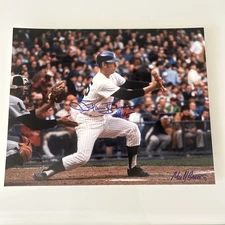 Stan Bahnsen Signed New York Yankees Color 8x10 Type ll Photo Michael Grossbardt