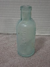 Antique Small Mexican Mustang Liniment Aqua G...