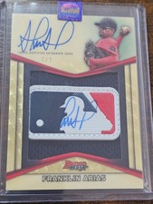 2025 Bowman’s Best Franklin Arias Superfractor Game-Worn Logoman 1/1 Dual Auto 