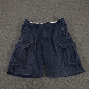 Vintage Polo Ralph Lauren Cargo Shorts Mens 35 Blue Cotton Classic Chino Casual