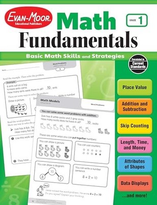 Math Fundamentals, Grade 1 - Paperback - GOOD
