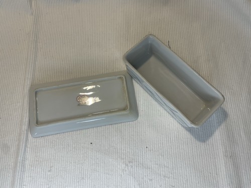 Vintage Valmont China Royal Wheat Covered Butter Dish With Lid Made In Japan - Picture 6 of 7