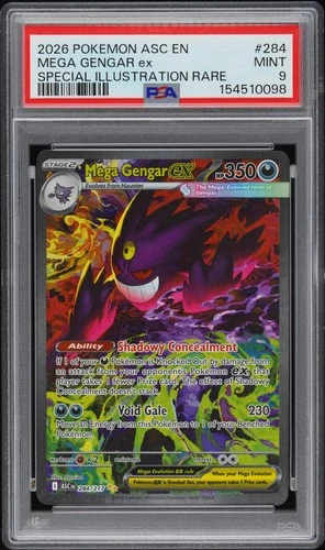 New ListingMega Gengar ex - Pokemon Ascended Heroes #284 PSA 9.0