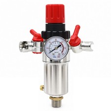 Air Filter Regulator 1/2" Moisture Trap Pressure Gauge Compressor Tool