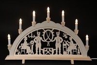Schwibbogen Lichterecke Lichterbogen 7 Kerzen Fensterdekoration Weihnachten