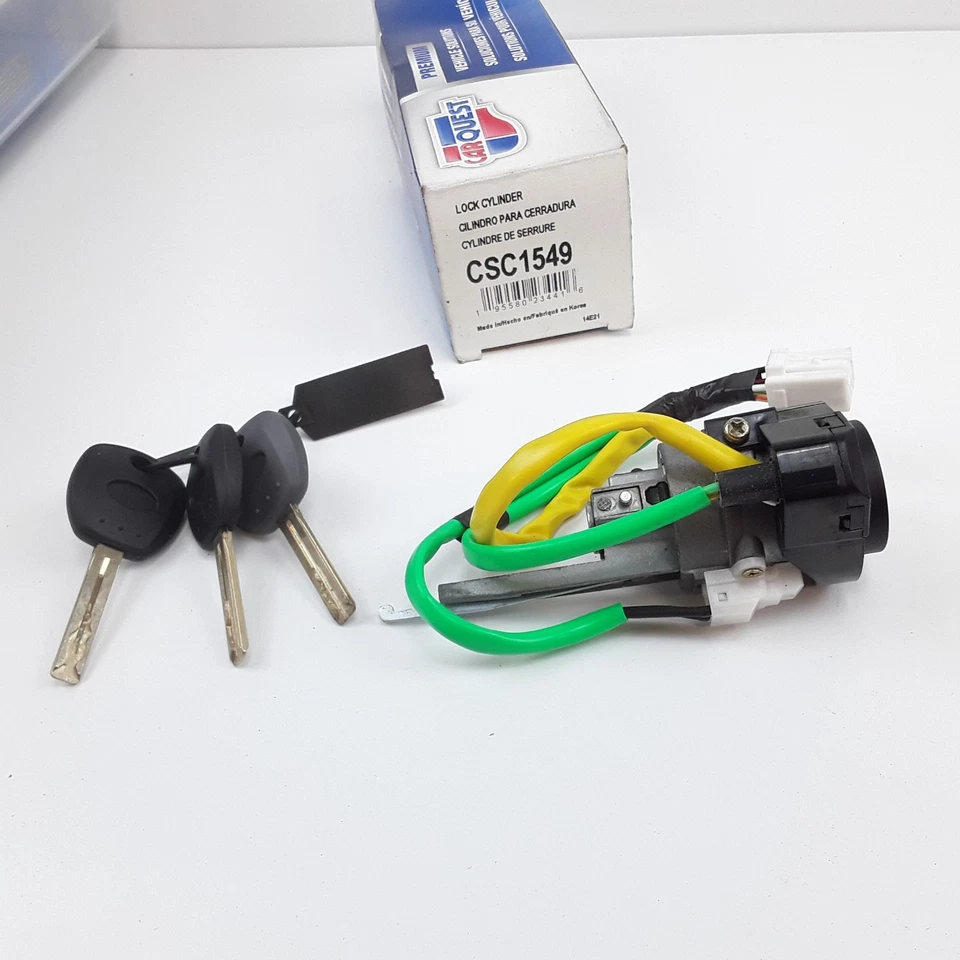 Conjunto de cilindro de trava de ignição com 3 chaves compatível com Hyundai Azera (2006 2007 2008) - Imagem 2 de 4