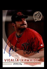 Signed Baseball Card Auto Josh Collmenter 2010 Grandstand Visalia Rawhide