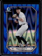 2026 Bowman Dax Kilby Chrome Prospects Blue RayWave Refractor #/150 Yankees