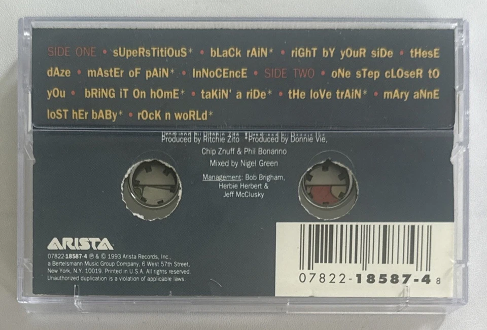 Enuff Z Nuff Animals With Human Intelligence Cassette Tape EX / EX - Image 3 of 4