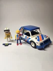 Vintage 1976 and 1987 Playmobil 3753 Spidan Rally Car and Motercyclist,...