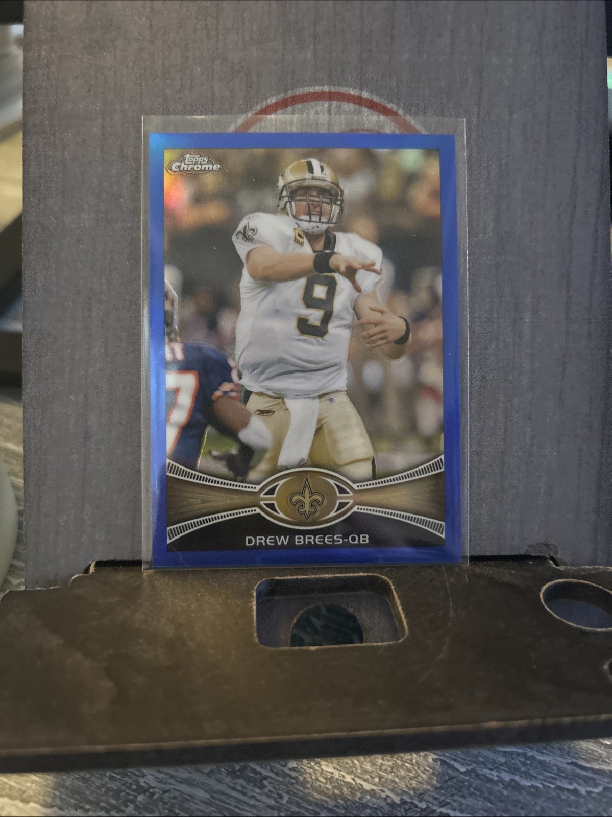 2012 TOPPS CHROME BLUE REFRACTOR DREW BREES 156/199