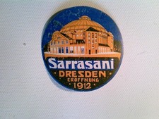 Zirkus, Sarrasani Dresden, Eröffnung 1912, Vignette, Aufkleber, 1912, RAR