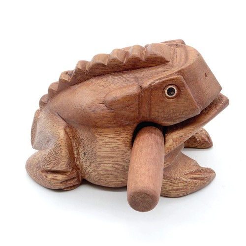 4" Frog Guiro Rasp - Small Instrument Musical Wooden Percussion Wood Block In... - Picture 8 of 9
