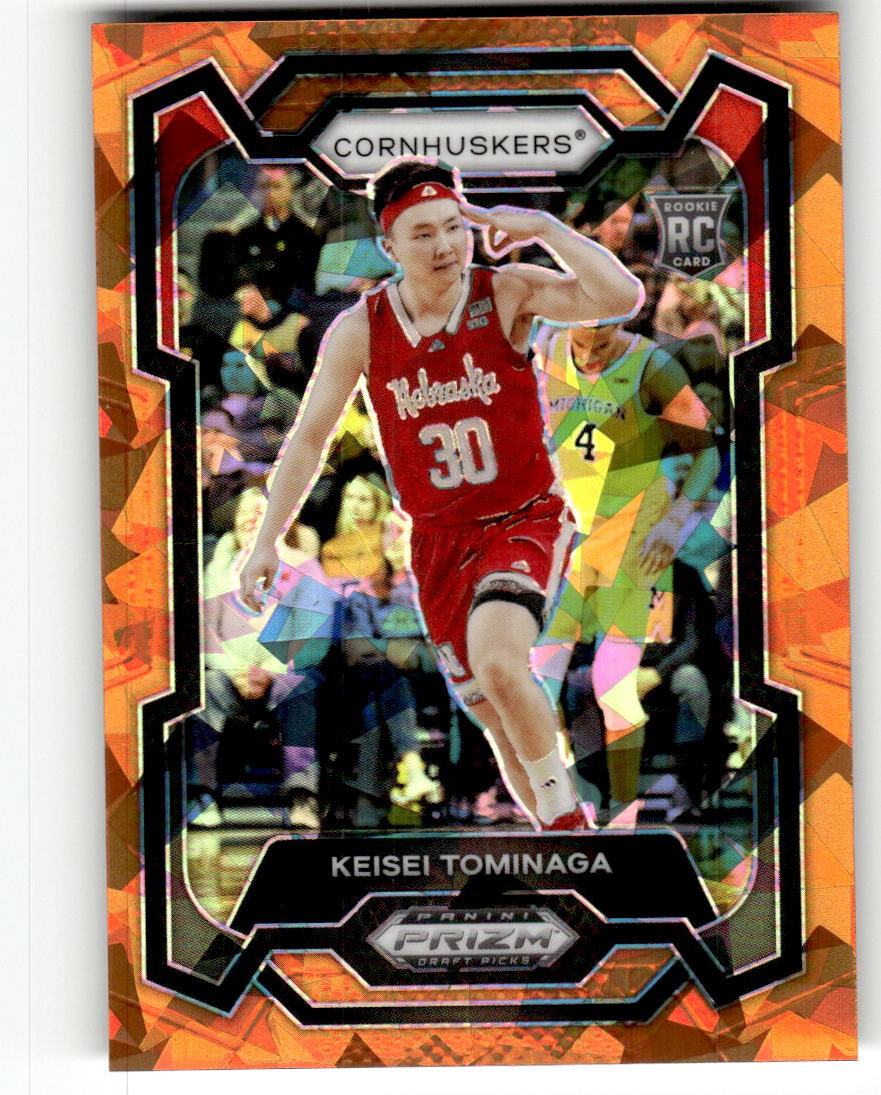 2024 Panini Prizm Draft Picks Keisei Tominaga Prizms Orange Ice #26