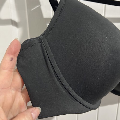 Cacique Bra Full Coverage Lined Underwire Support Plus Lane Bryant Black 48C - Picture 5 of 12