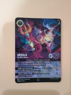 Disney Lorcana Ursula - Sea Witch Queen Enchanted 208/204 Holo EN4