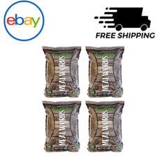 Zylina Healthy Mealworms 5 lb Bags 4-Count Premium Live Dried Insect Food