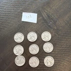 Set 9 Silver Quarters 90% Silver  1958-1953 lot  #108