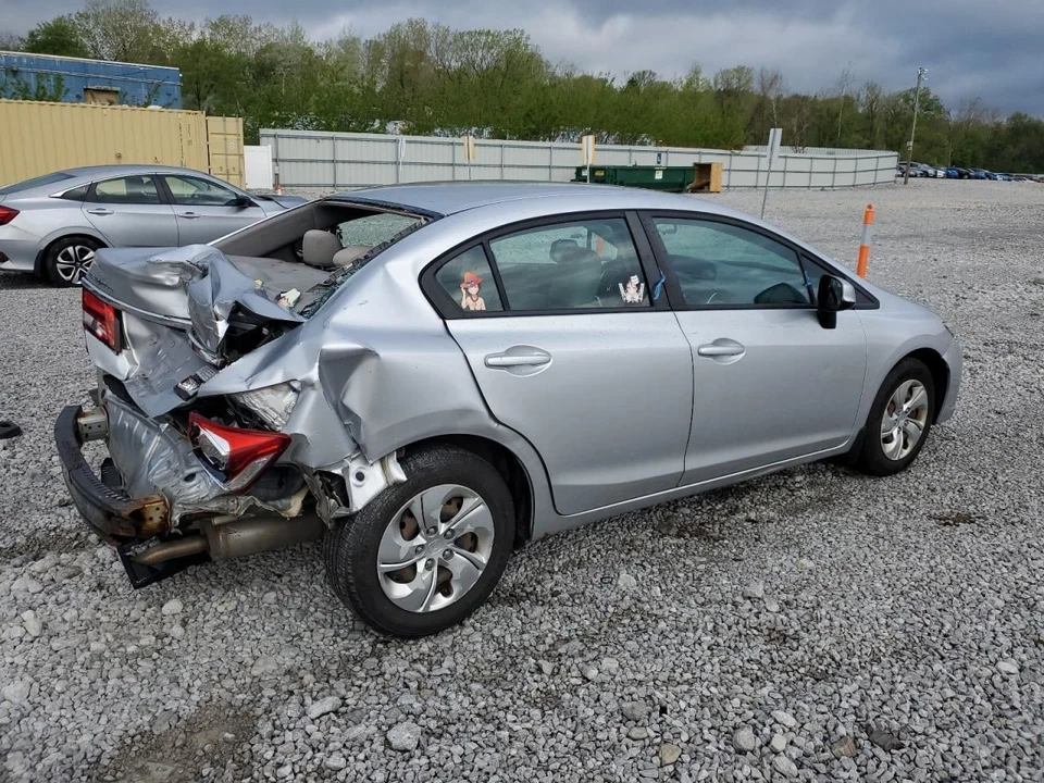 2013 Honda Civic пассажирский задний электрический регулятор стекла б/у 3535826 - Изображение 3 из 4