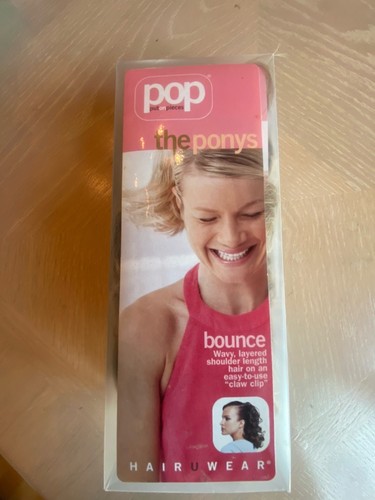 Hair U Wear POP Put On Pieces Ponytail The Ponys Bounce R25, Ginger Blonde