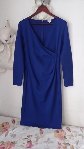 Women Armani Jeans Dress Navy Viscose 40 / L / 48