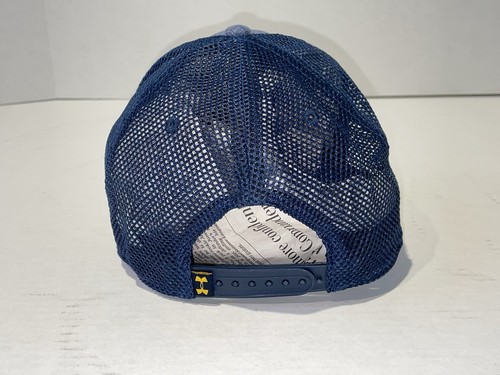Under Armour Project Rock Bull Snapback Blue Mesh Trucker Hat Cap Clean! - Picture 3 of 13