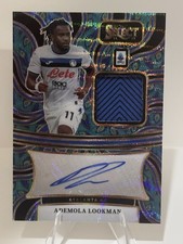 2024-25 Panini Select Ademola Lookman Auto Patch Peacock