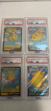 Pokemon SEQUENTIAL Set of 4 pikachus Surfing & Flying V & Vmax PSA 9 & 10
