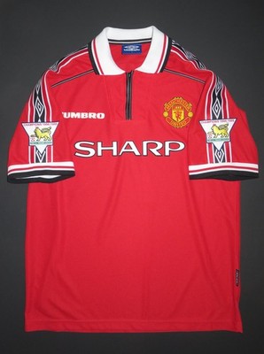 1998-1999 Umbro Manchester United Ole Gunnar Solskjaer Home Jersey