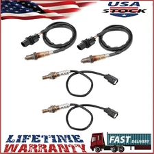 4pcs O2 Oxygen Sensor Upstream+Downstream For 2013-2015 Ford Direct Replacement
