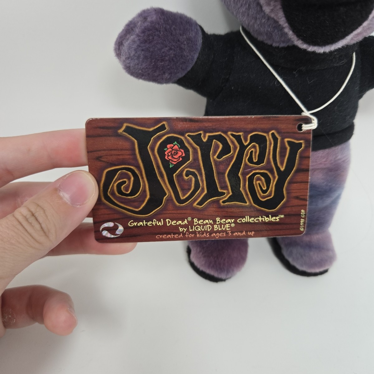 レアCrazyfingers;Grateful dead bear Grateful Dead Crazy Fingers 2nd Edition Bean Beanie Bear