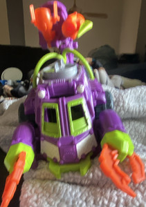 Purple Green Orange Gray Plastic Monster Claw Toy Vehicle Truck