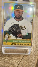 2025 Topps Heritage - Luis Severino #442 Chrome Refractor SP (Short Print) A's🔥