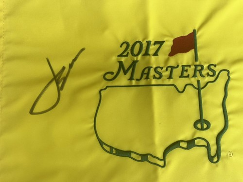 Jordan Spieth Signed Masters Augusta National Golf Flag US Open - Bild 2 von 4