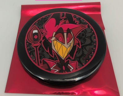 Hazbin Hotel Cafe Alastor Button Badge SMILE BASE CAFE 2026 from