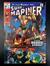 SUB-MARINER #21 - Marie Severin Cover - 1970