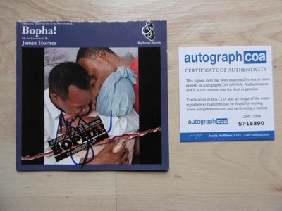 Morgan Freeman Original Autogramm signed CD Booklet ''Bopha'' Soundtrack ACOA