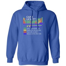 Periodic Table Can I Lick It Back To School Funny Unisex Hooded Sweatshirt