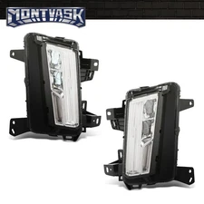 Fit For 17-20 Cadillac XT5 Left+Right Side [LED DRL] Parking Signal Fog Lights