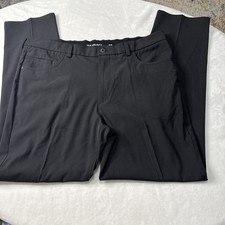 Van HEUSEN Men  s Slim 38 X 32 Flex SLIM TECH Dress Pants Black