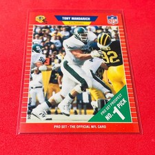 Tony Mandarich .. ROOKIE .. Michigan State / Packers .. 1989 Pro Set Card 495. rookie card picture